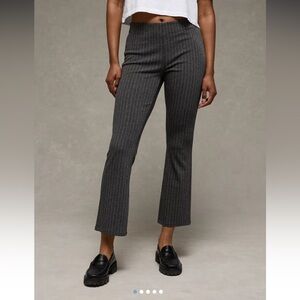 American Eagle Outfitters Black Striped Capris